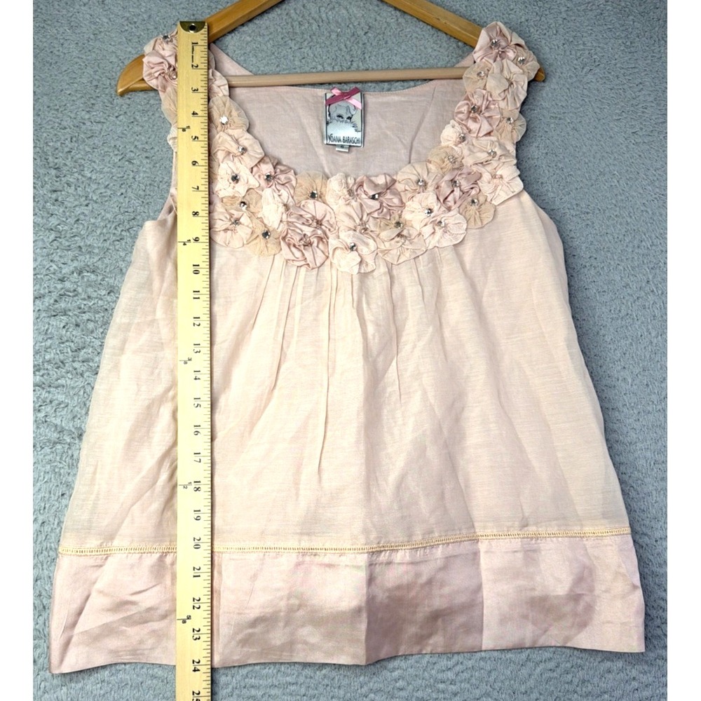 Yoana Baraschi Top Womens 6 Anthropologie Embellished Lined Sleeveless NWOT - Picture 2 of 7